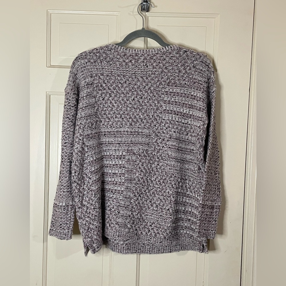 Pure Jill Sweater Women XS Mauve Knit Oversized Pullover Classic Colorful Casual - Picture 5 of 7